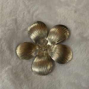 Extra Large Sterling Silver Flower Pendant